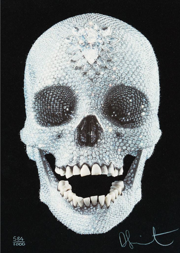 Appraisal: DAMIEN HIRST For the Love of God Color screenprint with