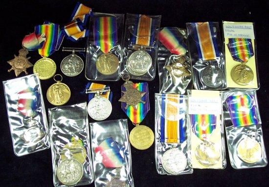 Appraisal: Seven British War Medals Seven Victory Medals and five -