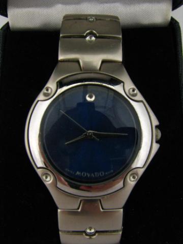 Appraisal: Men's Movado Museum watch all stainless case and bracelet with