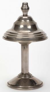 Appraisal: Card Tripod British ca Attractive nickel-plated stand x allows the