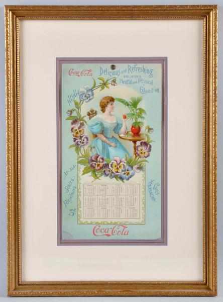 Appraisal: Extremely Rare Coca-Cola Calendar Beautifully matted and framed under glass