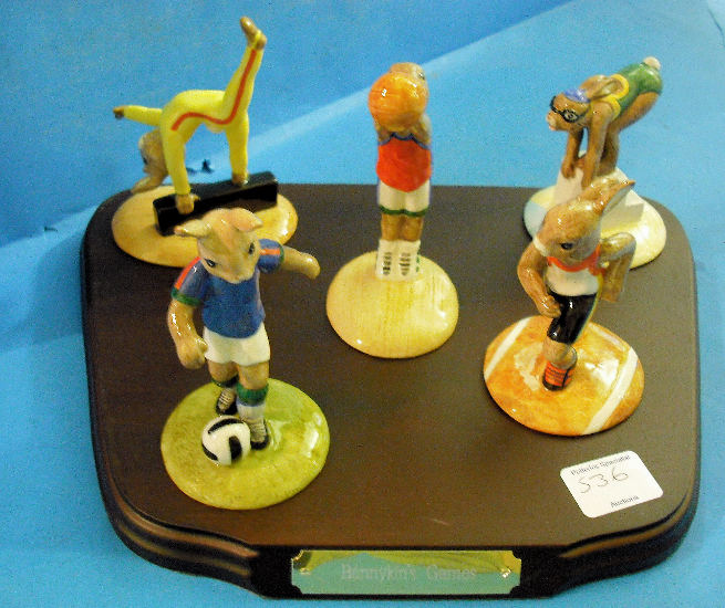 Appraisal: Royal Doulton Bunnykins Australian Olympic Games Sets comprising Gymnast Swimmer