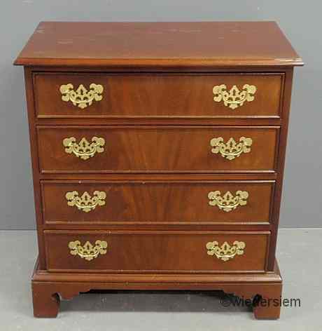 Appraisal: Chippendale style mahogany chest of drawers ''h x ''w