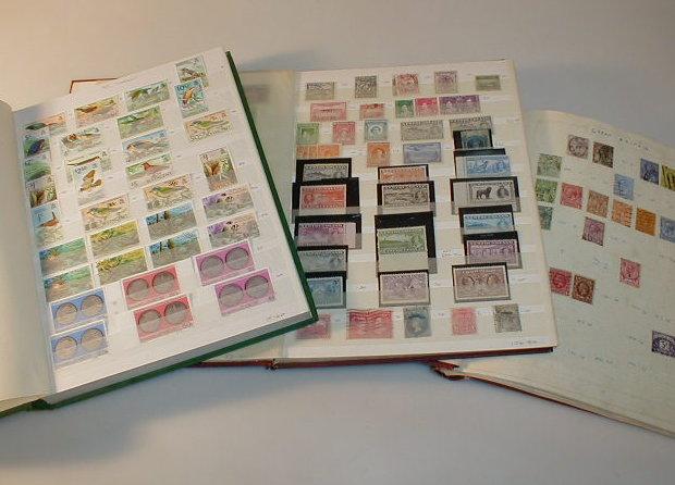 Appraisal: Philatelic Four mixed stock books and an album early thC