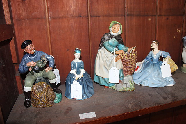 Appraisal: A COLLECTION OF FOUR ROYAL DOULTON FIGURES to include The