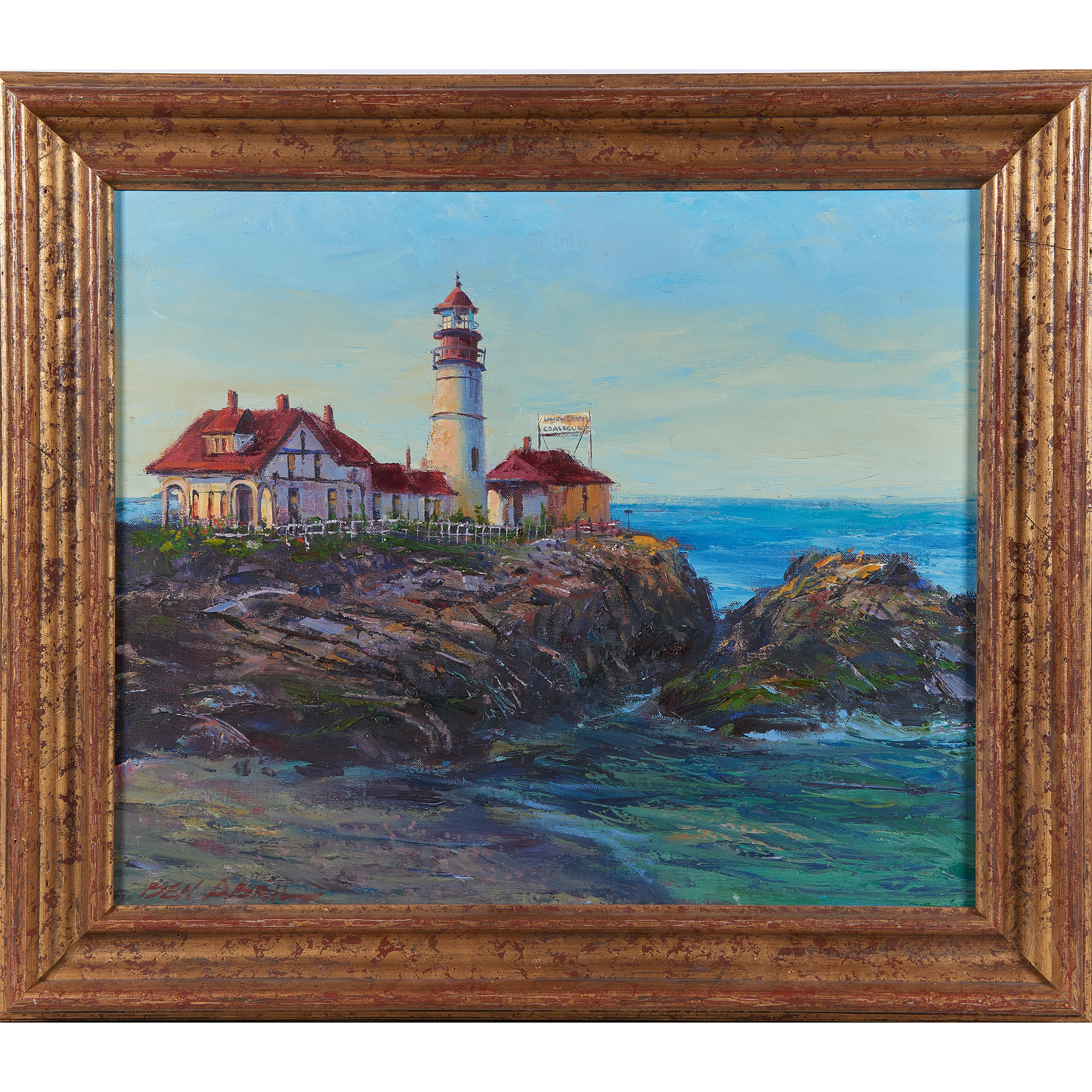 Appraisal: PAINTING BEN ABRIL Ben Abril American - United States Coast