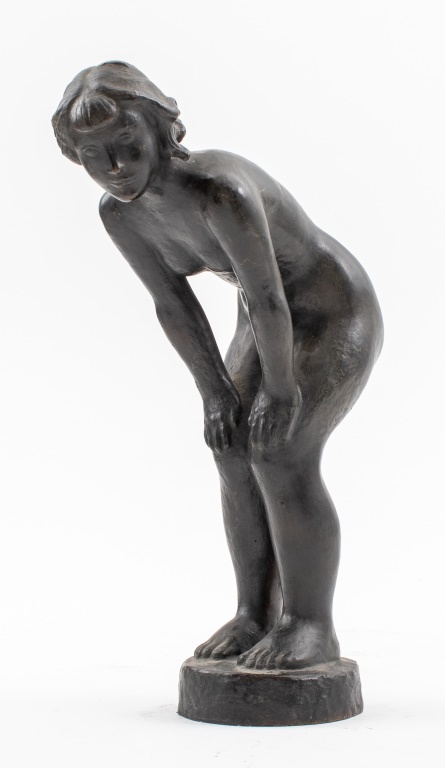 Appraisal: NIELS TVEDE NUDE WOMAN BRONZE SCULPTURE Niels Tvede Danish -