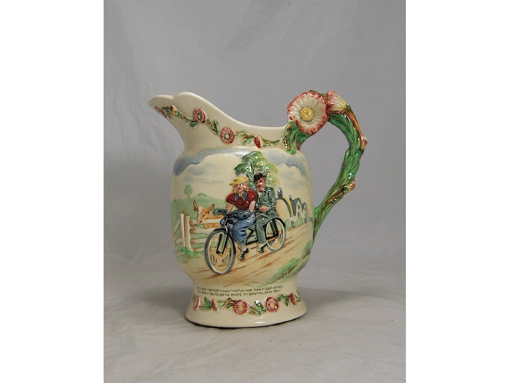 Appraisal: Crown Devon 'Daisy Bell' jug musical movement a f