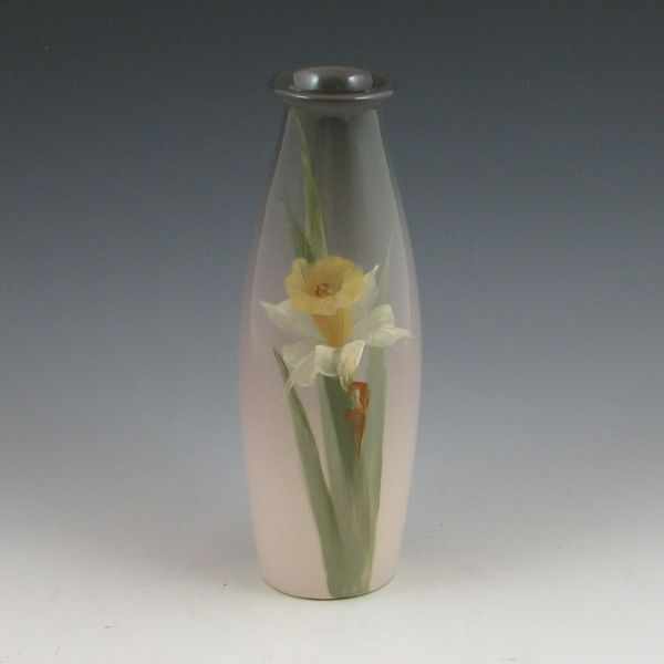 Appraisal: Weller Eocean vase with daffodil decoration Marked WELLER and Etna