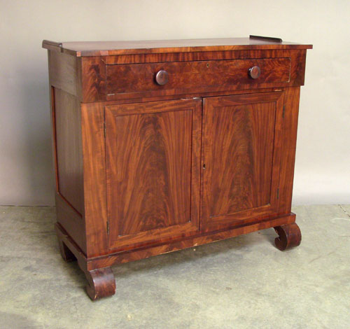 Appraisal: Empire mahogany server mid th c h w