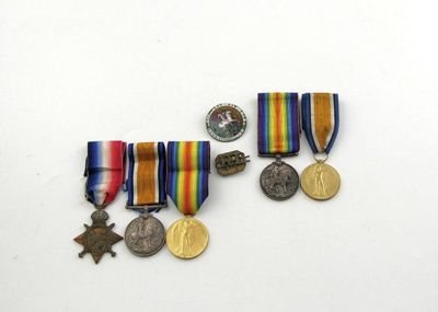 Appraisal: World War I a family group of medals a casualty