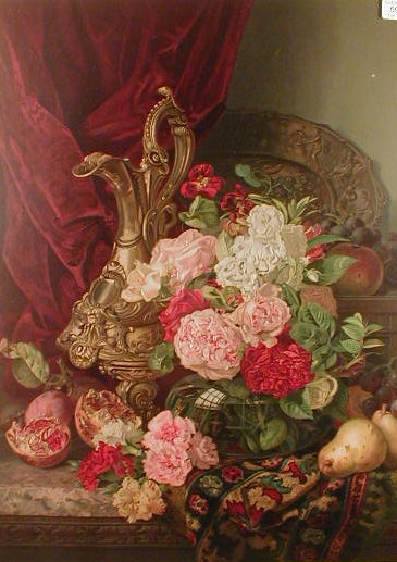 Appraisal: A framed Pears prints Still life of roses and fruit