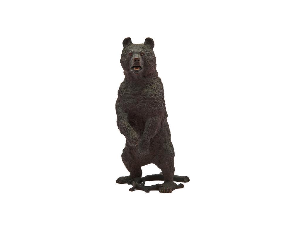 Appraisal: Austrian Cold Painted Patinated Bronze Figure of a Standing Bear