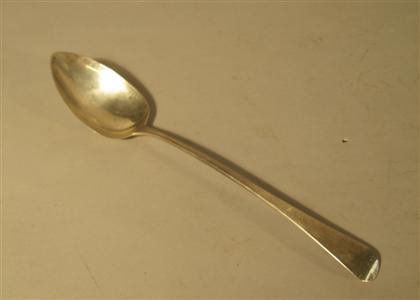 Appraisal: George III sterling silver stuffing spoon possibly thomas dicks london