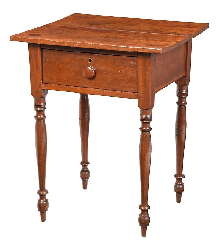 Appraisal: Tennessee Federal Cherry One Drawer Table early th century two