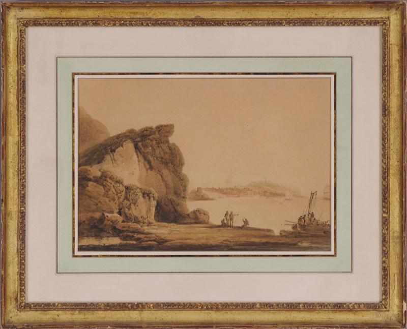 Appraisal: ATTRIBUTED TO FRANCIS NICHOLSON SCARBOROUGH FROM THE WHITE NOBB Watercolor