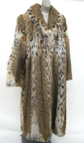 Appraisal: Lynx fur coat size XL '' Long