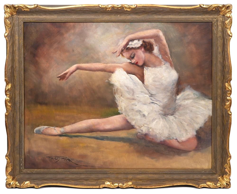 Appraisal: PAL FREID 'PRIMA BALLERINA' OIL PAINTINGPal Fried Hungary - Oil