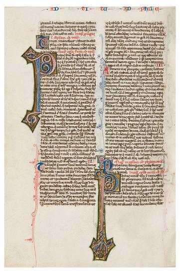 Appraisal: BIBLE in Latin with prologues attributed to St Jerome and