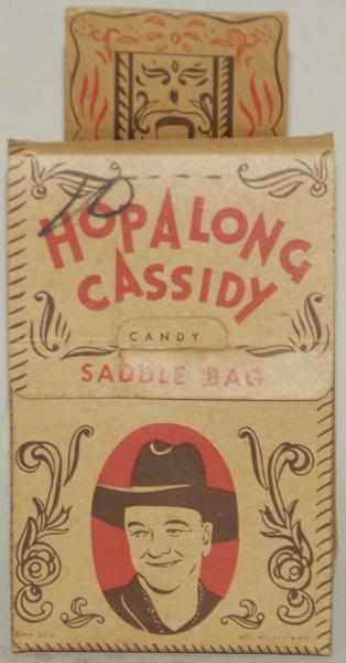 Appraisal: Vintage Hopalong Cassidy Candy Saddlebag Marked copyright William Boyd Is