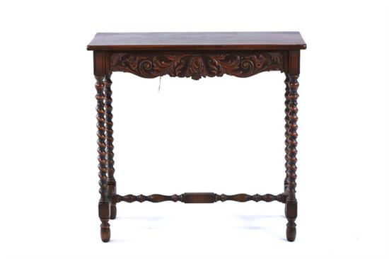 Appraisal: BAROQUE STYLE CARVED FRUITWOOD CONSOLE TABLE th century Imperial Grand