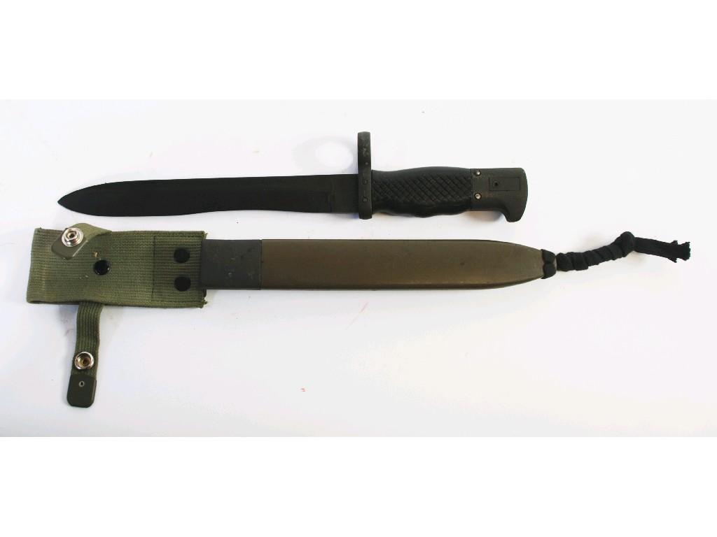 Appraisal: SPANISH MODEL M BAYONET FOR CETME RIFLE with single edge