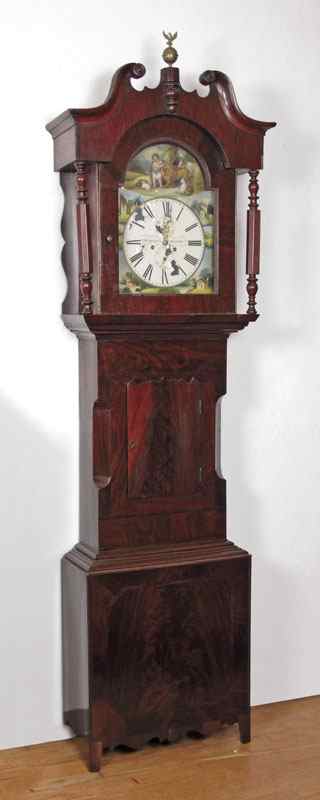 Appraisal: L MIDDLETON ENGLISH LONG CASE CLOCK Broken arch pediment with