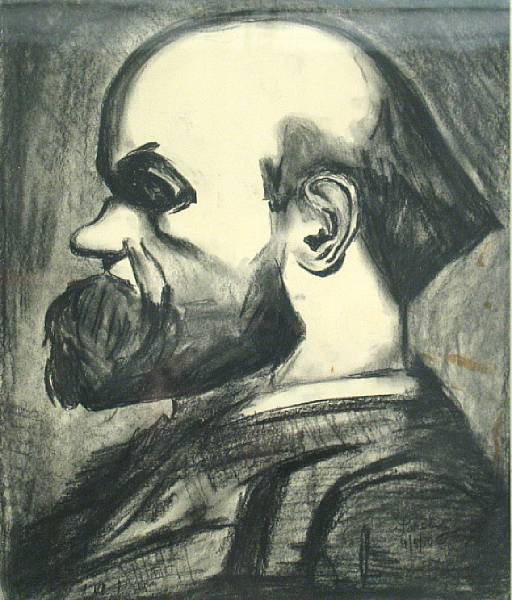 Appraisal: Richard Lorenz American - Portrait of Paul Verlaine After Georges