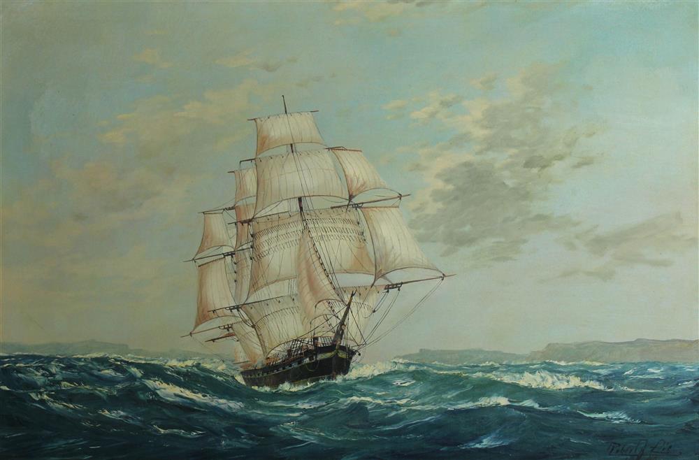 Appraisal: ROBERT F LIE AMERICAN TH TH CENTURY CLIPPER SHIP Oil