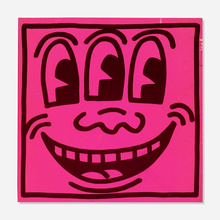 Appraisal: Keith Haring TONY SHAFRAZI EXHIBITION CATALOG FRONT COVER lithograph in