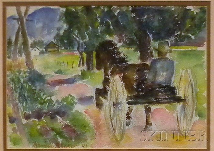 Appraisal: Maurice Becker American - Horse and Cart signed l l