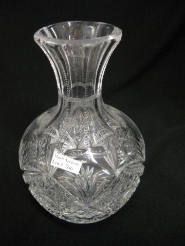 Appraisal: Brilliant Period Cut Glass Carafe starburst ray fan excellent