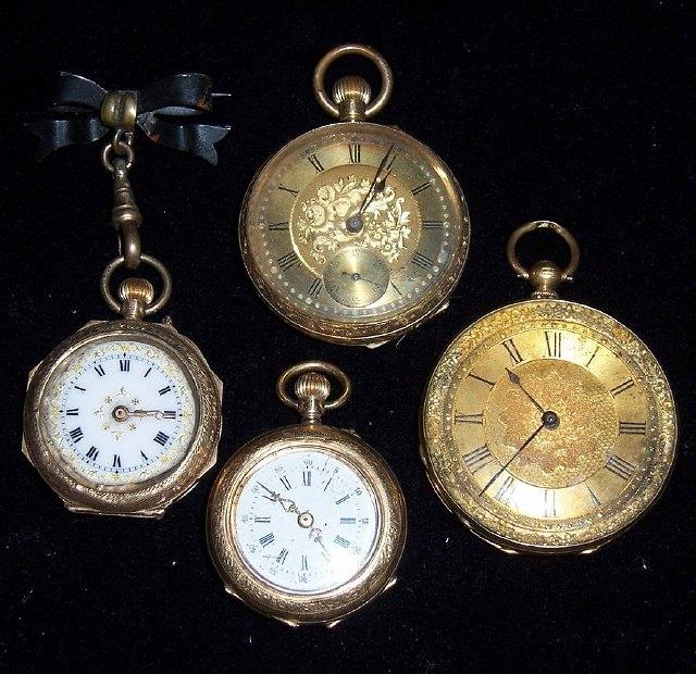 Appraisal: A lady's open faced pocket watch the engraved case stamped