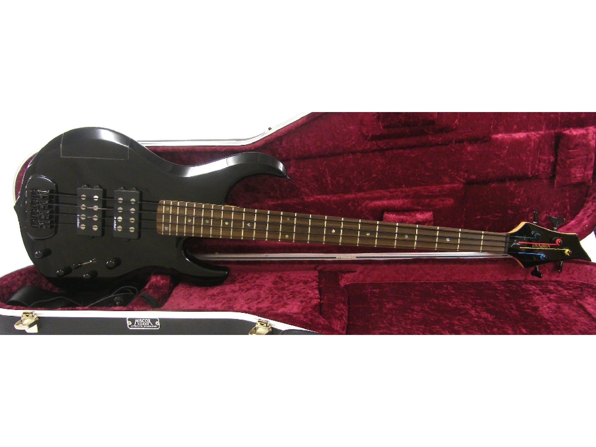 Appraisal: Traben John Moyer Signature bass guitar black finish with various