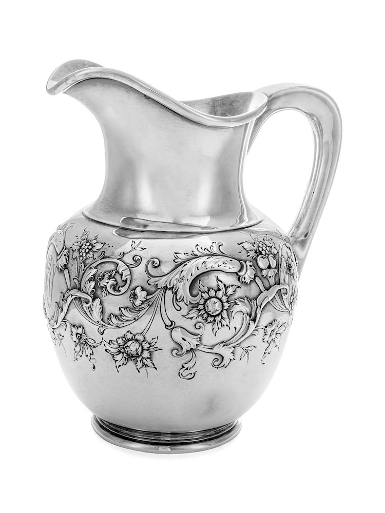 Appraisal: An American Silver Water Pitcher An American Silver Water Pitcher