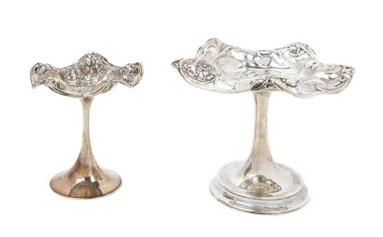 Appraisal: Sale Lot Two American Art Nouveau Silver Compotes early th