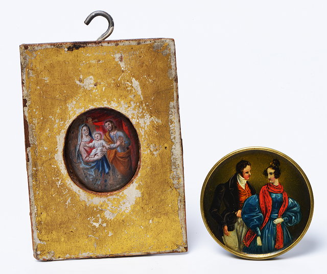 Appraisal: AN TH TH CENTURY CONTINENTAL SCHOOL OVAL MINIATURE of 'The