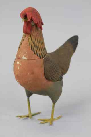 Appraisal: LARGE ROOSTER CANDY CONTAINER Germany rooster candy container realistic example