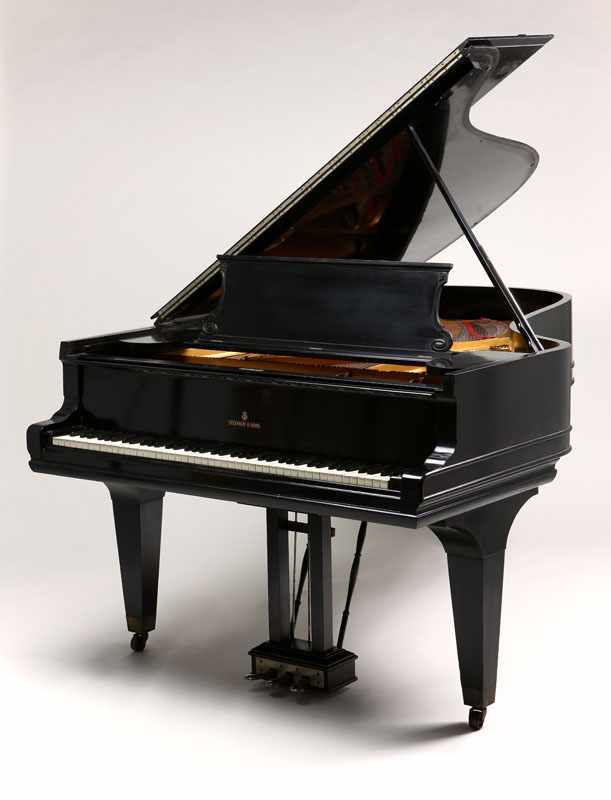 Appraisal: A Steinway Sons black lacquered model A grand piano serial