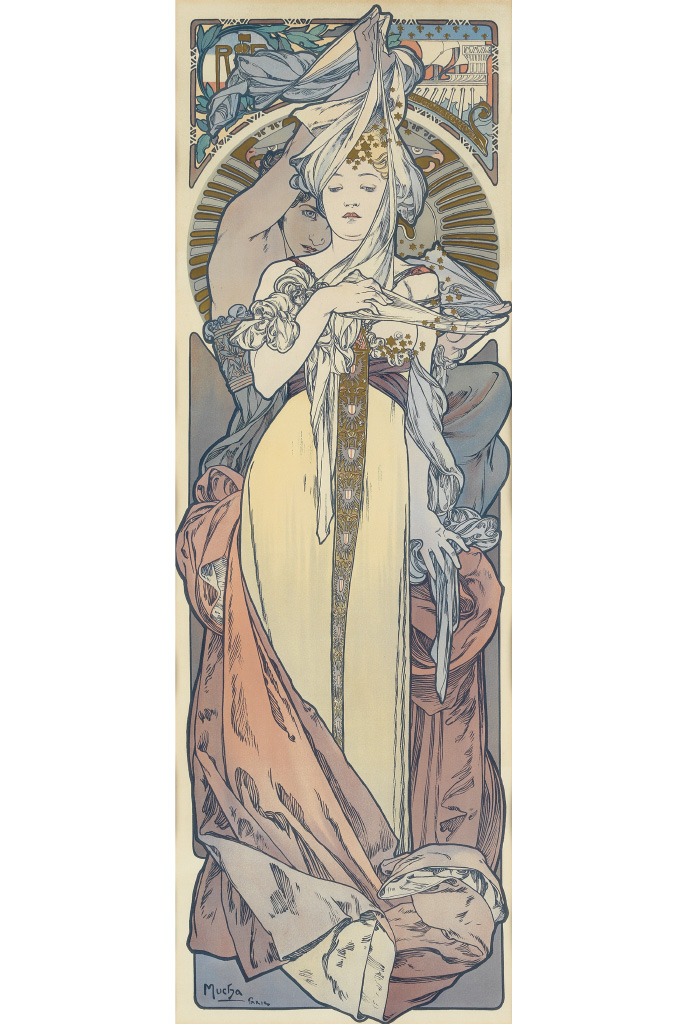 Appraisal: ALPHONSE MUCHA - OESTERREICH AUF DER WELTAUSSTELLUNG x inches x