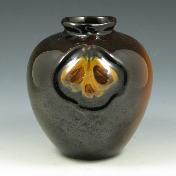 Appraisal: Weller Floretta pear vase Marked with circular Weller Floretta stamp