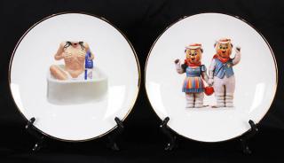 Appraisal: Jeff Koons Banality Series Plates lot of Jeff Koons American