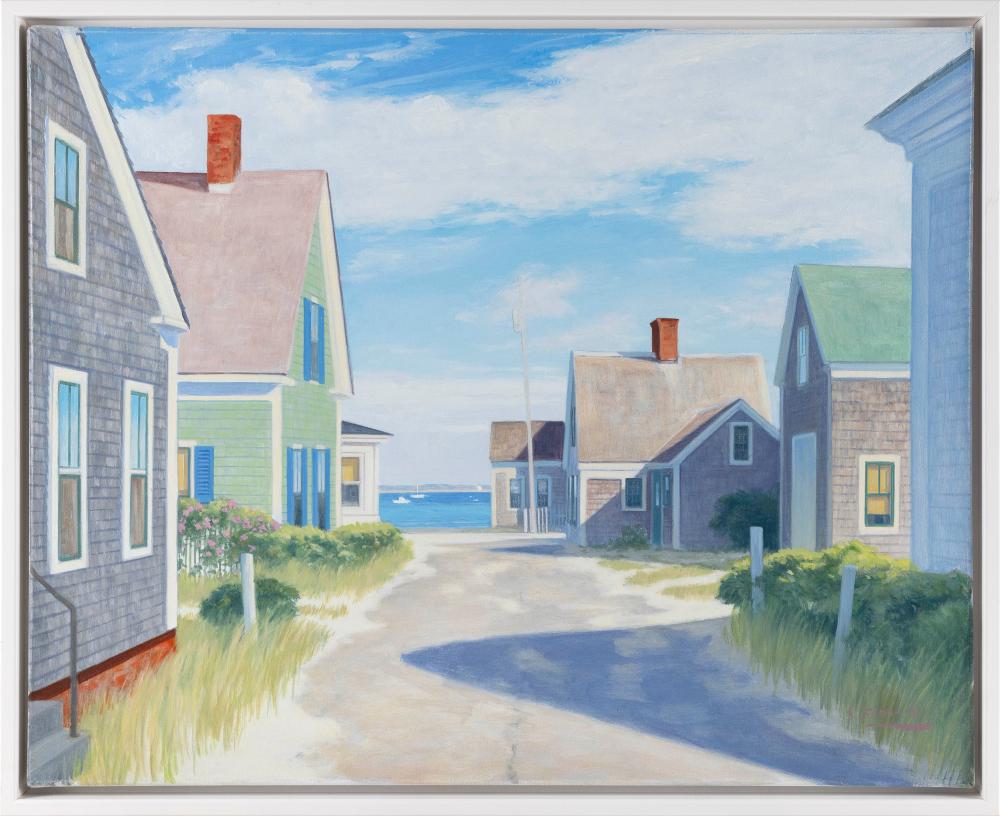 Appraisal: JOHN DOWD MASSACHUSETTS B AFTERNOON PROVINCETOWN OIL ON LINEN X