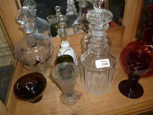 Appraisal: A GLASS BELL and a further quantity of glassware to