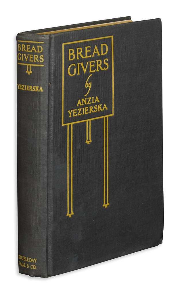 Appraisal: YEZIERSKA ANZIA Bread Givers vo publisher's black cloth stamped in