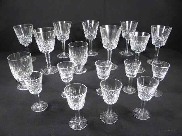 Appraisal: Lot of assorted Waterford cut crystal stems in the ''Lismore''