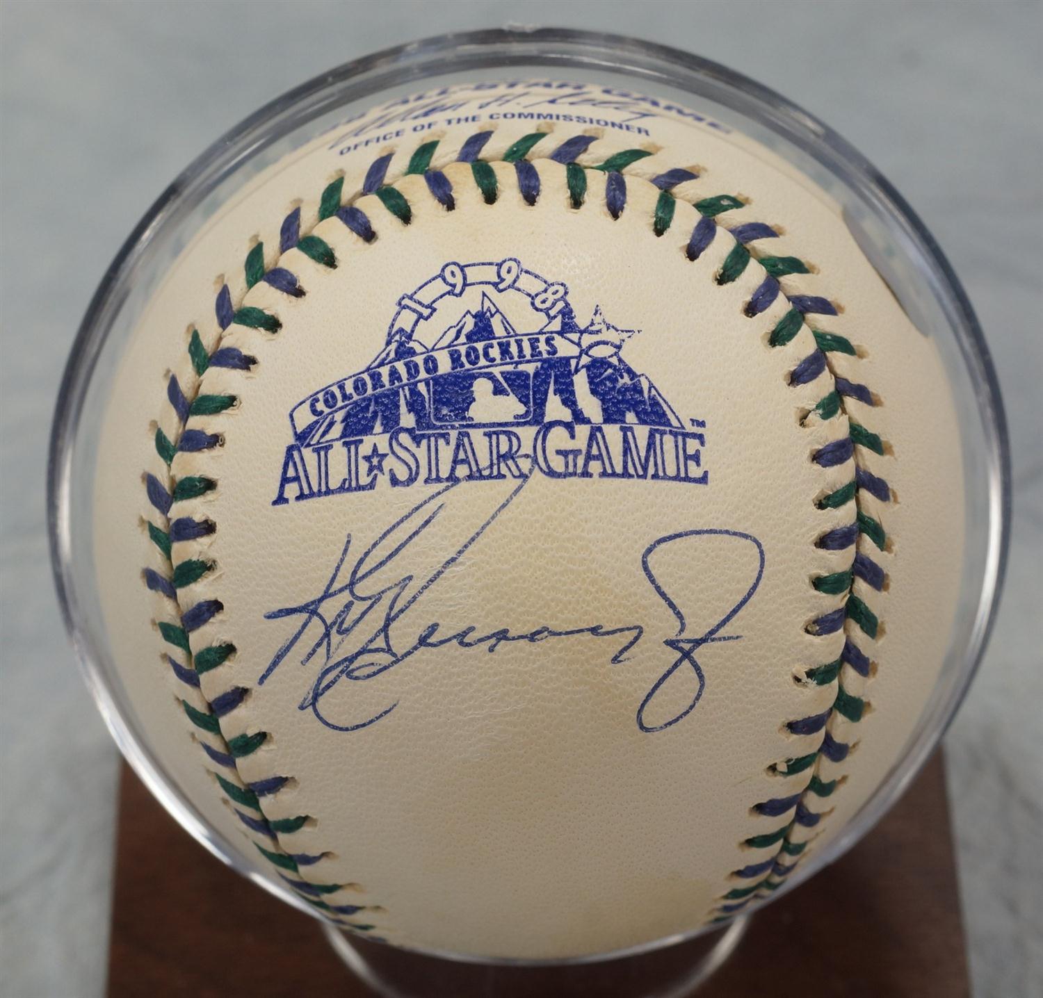 Appraisal: Ken Griffey Jr auto Ball - All-Star Game Stamped with