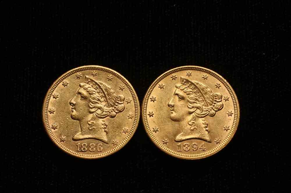 Appraisal: COINS - Liberty Gold Coins and