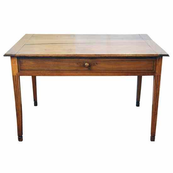 Appraisal: An Italian Neoclassical Walnut Side Table th century having a