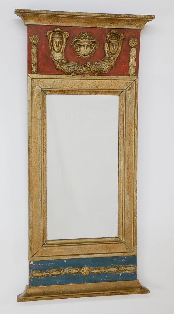 Appraisal: Swedish Neoclassical Mirror circa Swedish Neoclassical Mirror circa flat cornice